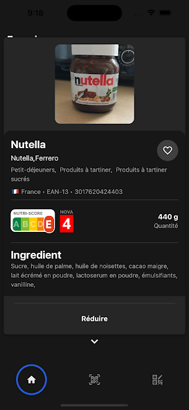 Capture 2 de QR Code Flash & NutriScore