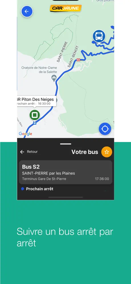 Capture 3 de YesBus - réseau de bus 974